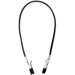 Pinces tétons avec lien en cuir 43cm