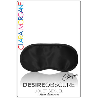 Masque Desire Obscure satin noir fermeture élastiques