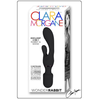 Vibro 2 en 1 Wonder Rabbit 23cm noir