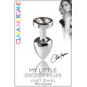 Plug argent en aluminium bijou diamant S