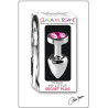Plug argent en aluminium bijou fuchsia M