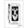 Plug argent en aluminium bijou noir L
