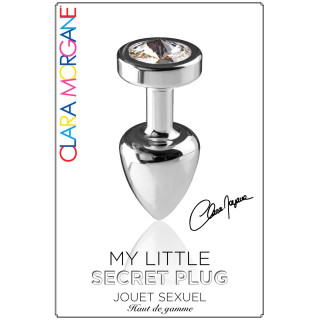 Plug argent en aluminium bijou diamant L