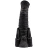 Gode noir DJUMBO forme trompe 20cm avec ses défenses