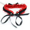 Kit collier et menottes Romance rouge et noir
