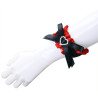 Kit collier et menottes Romance rouge et noir
