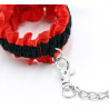 Kit collier et menottes Romance rouge et noir