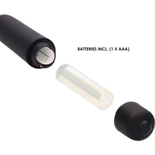 Tige urètre vibrante Bead Tip mise en place des piles