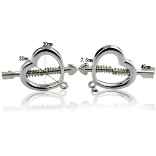 Pinces pour les tétons Cupid Heart