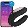 Stimulateur couple SATISFYER Double Joy noir