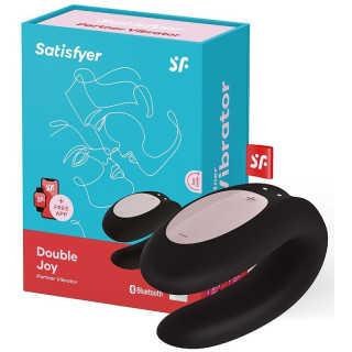 Stimulateur couple SATISFYER Double Joy noir