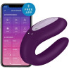 Stimulateur couple SATISFYER Double Joy violet