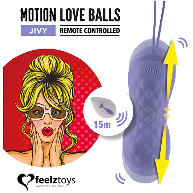 Stimulateurs Oeuf rechargeable Motion Love Balls "Jivy" 