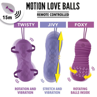 Stimulateurs Oeuf rechargeable Motion Love Balls "Jivy" 