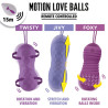 Stimulateurs Oeuf rechargeable Motion Love Balls "Jivy" 