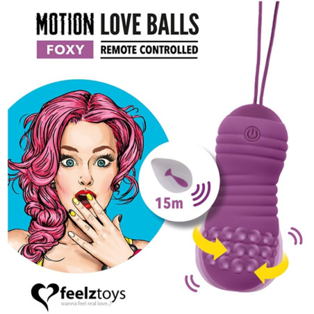 Stimulateurs Oeuf rechargeable Motion Love Balls "Foxy" 