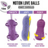 Stimulateurs Oeuf rechargeable Motion Love Balls "Foxy" 