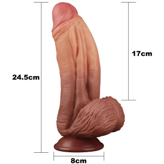Gode ventouse réaliste TTBM Nature Cock 24,5xØ7cm dimensions généreuses