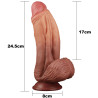 Gode ventouse réaliste TTBM Nature Cock 24,5xØ7cm dimensions généreuses