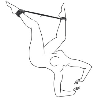 Barre écartrice ajustable 76-96cm exemple de pose