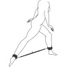 Barre écartrice ajustable 76-96cm position réglable