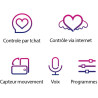 Stimulateur connecté Eidolon rechargeable rose quelques fonctions