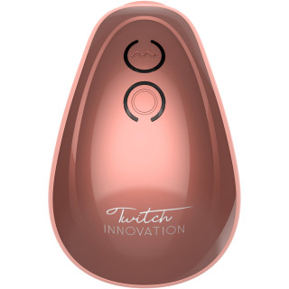 Stimulateur de clitoris TWITCH rechargeable rose vue du dessus