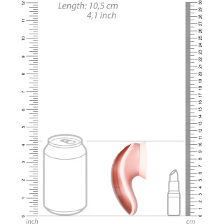 Stimulateur de clitoris TWITCH rechargeable rose dimensions
