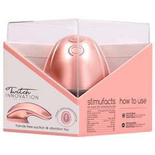 Stimulateur de clitoris TWITCH rechargeable rose emballage