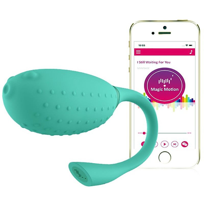 Oeuf vibrant connecté Fugu vert