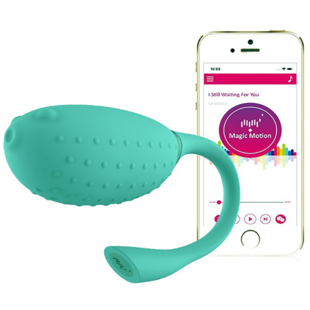 Oeuf vibrant connecté Fugu vert