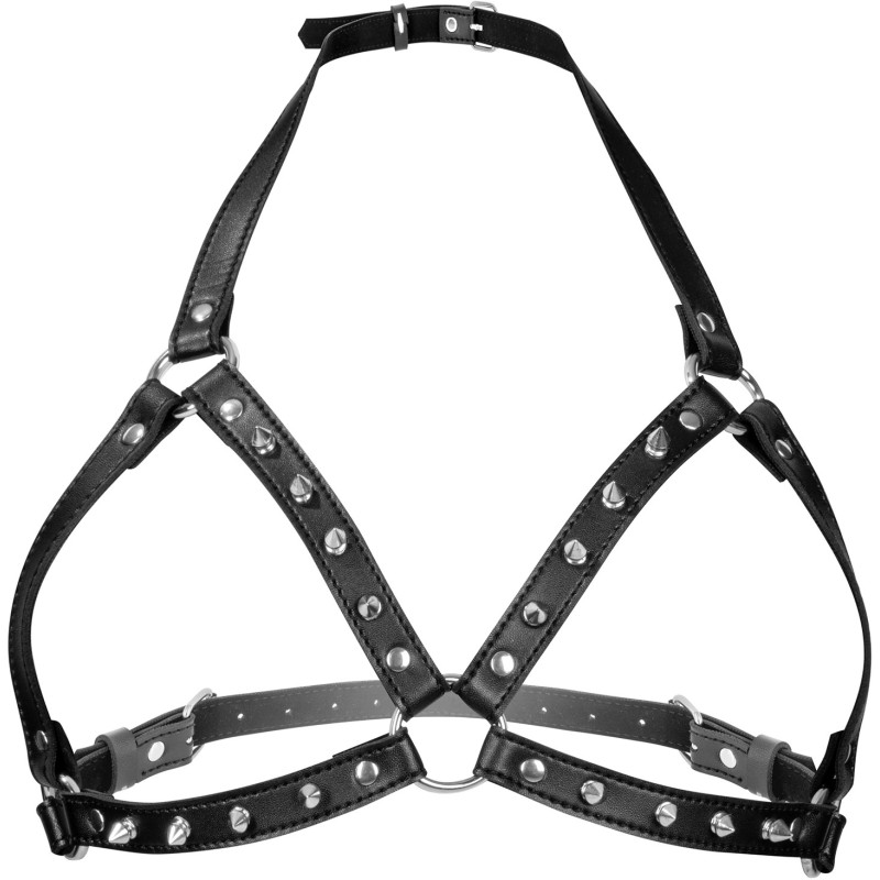 Harnais buste seins avec pointes 66-85cm