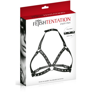 Harnais buste seins avec pointes 66-85cm