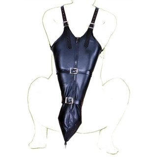 Camisole Strict Leather Zipper fermeture à boucles