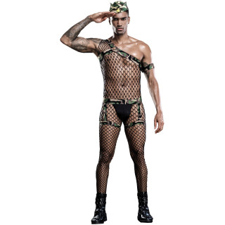 Costume militaire homme en maille S-L