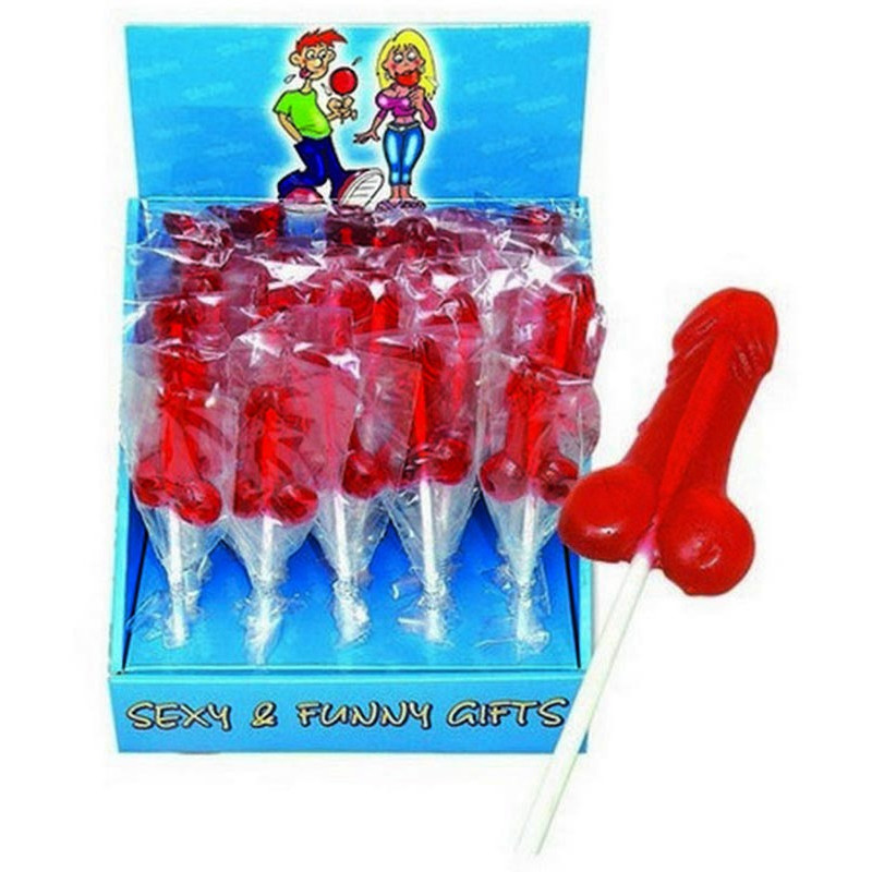 Sucette sexe masculin fraise