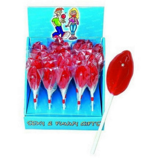 Sucette sexe féminin fraise 30g