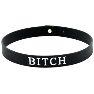 Collier BITCH en silicone