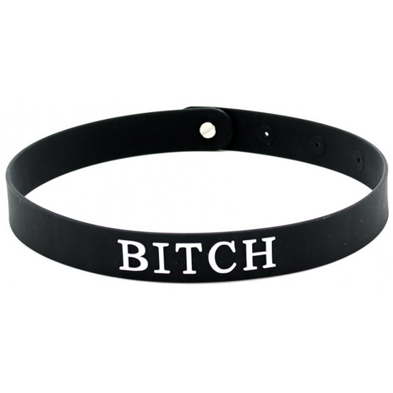 Collier BITCH en silicone