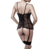 Guépière corset transparent avec son string taille S