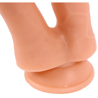 Double gode COX 13xØ3,5cm avec une forte ventouse