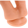 Double gode COX 13xØ3,5cm avec une forte ventouse