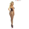 Catsuit noir effet body dentelle XL-3XL