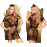 Robe dentelle Poison Cookie noire S-M