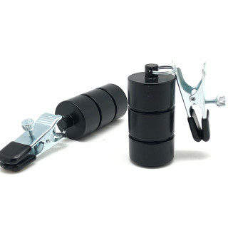 Backroom 2 pinces tétons avec poids de 400g The Red