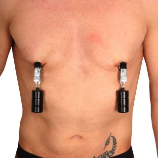 Backroom 2 pinces tétons avec poids de 400g The Red