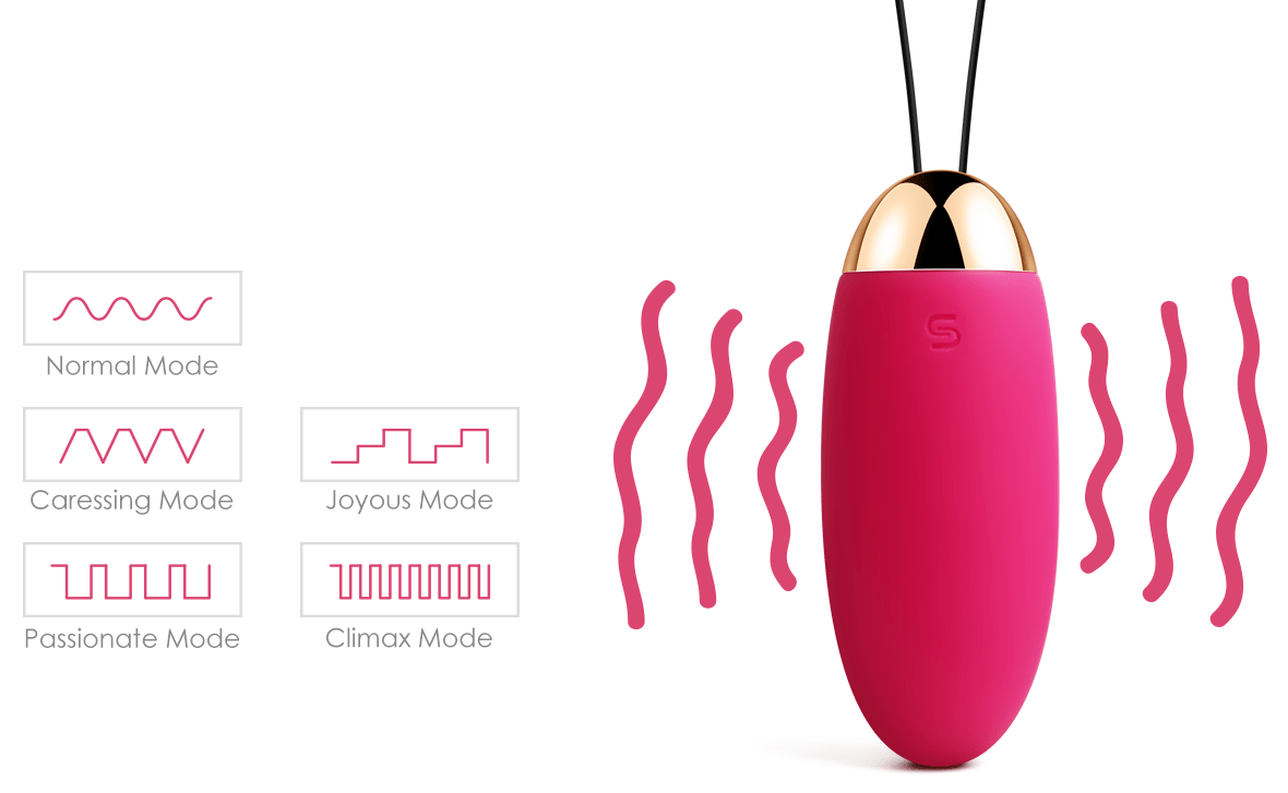 5 modes de vibrations, 5 intensités pour chacun